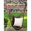 Accent Plus Dark Brown Recycled Cotton Garden Swing Chair