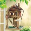 Songbird Valley Log Cabin Treehouse Bird Feeder