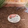 Accent Plus Pet Memorial Stepping Stone - Pawprints On Our Hearts