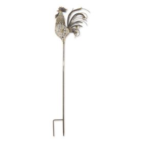 Accent Plus Vintage-Look Metal Rooster Garden Stake