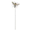 Accent Plus Mixed Pattern Metal Bee Garden Stake - 39 inches