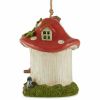 Accent Plus Whimsical Mushroom Cottage Birdhouse