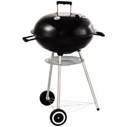 18.5" Outdoor Backyard Cooking Kettle Charcoal Grill with Wheels