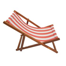 Outdoor/ beach /swimming pool /populus wood sling chair Orange Stripe