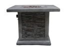 Gray Stone Gas Outdoor Fire Pit