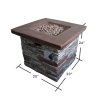 Vesuvius Brick Outdoor Square Gas Fire Pit