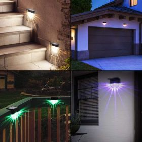 6 PackSolar Deck Lights Fence Lights, Outside Solar Step Lights and Stair Lights for Garden, Patio, Stair, Driveway, Yard, Path, Terraces Railing Ligh