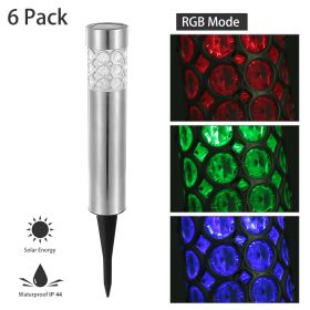 Solarek 6 Pack Outdoor Solar Light IP44 Waterproof RGB Garden Lamp Landscape Lawn DÃ©cor Light