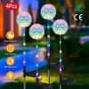 4Pcs Solar Powered Dandelion Garden Lights Landscape Decorative Stake Lamp