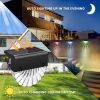 6 PackSolar Deck Lights Fence Lights, Outside Solar Step Lights and Stair Lights for Garden, Patio, Stair, Driveway, Yard, Path, Terraces Railing Ligh