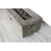 Living Source International Fiber Reinforced Concrete Propane/Natural Gas Fire pit table