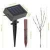 3 PCS 60 LED Solar Garden Lights Tree Branch Leaf Shape Lamp IP65 Waterproof