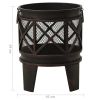 Rustic Fire Pit with Poker ??16.5"21.3" Steell