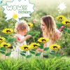 2 Pack Sunflower Solar Garden Lights Outdoor Waterproof Solar Powered Garden Stake Lights For Garden Patio