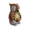 Garden Statue Owl Figurines,Solar Powered Resin Animal Sculpture with 5 Led Lights for Patio,Lawn, Garden Decor