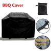 Black Oxford Heavy Duty BBQ Cover Waterproof Barbecue Patio Grill Protector  YJ