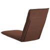 Foldable Sunlounger Oxford Fabric Brown