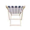 Populus wood sling chair blue Stripe Broad  Dark blue Strip