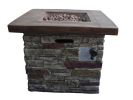 Vesuvius Brick Outdoor Square Gas Fire Pit