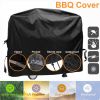 Black Oxford Heavy Duty BBQ Cover Waterproof Barbecue Patio Grill Protector  YJ