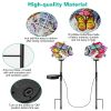 2 in 1 Outdoor Solar Light Butterfly Landscape Light Yard Stake Decor Lamp Stake Light