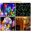 2Pcs Solar Powered String Lights 50LED Beads Fairy Sakura Flower Blossom Lights