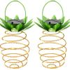 LED Pineapple Swirl Solar Garden Lights