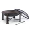 28" Elevated Round Steel Fire Pit