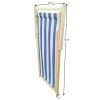 Populus wood sling chair blue Stripe Broad  Dark blue Strip