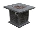 Gray Stone Gas Outdoor Fire Pit