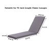 Outdoor Lounge Chair Cushion Replacement Patio outdoor furniture Seat Cushion Chaise Lounge Cushion Gray