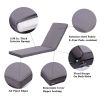 Outdoor Lounge Chair Cushion Replacement Patio outdoor furniture Seat Cushion Chaise Lounge Cushion Gray