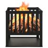 Fire Pit 15.7"x15.7"x15.7" Steel