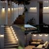 Waterproof Solar Deck Lights Outdoor Solar Fence Lights for House Solar Step Lights Solar Wall Lights for Backyard, Patio, Decorating, Stairs, Garden,