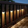 Waterproof Solar Deck Lights Outdoor Solar Fence Lights for House Solar Step Lights Solar Wall Lights for Backyard, Patio, Decorating, Stairs, Garden,