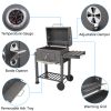 ZOKOP Square Oven Charcoal Oven Plastic Wheel Gills YJ