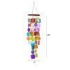 Wood Capiz Wind Chime Delivers Coastal decor Feel