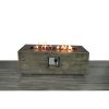 Living Source International Fiber Reinforced Concrete Propane/Natural Gas Fire pit table