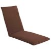 Foldable Sunlounger Oxford Fabric Brown