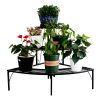 3 Tier Quarter Round Plant Corner Shelf Plant Stand Outdoor YF