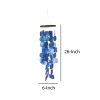 Aesthetically Designed Handmade Wind Chime with Capiz Shell Hangings; Blue