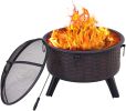 26" Fire Pit Wood Burning Fire Pit for Outdoor