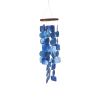 Aesthetically Designed Handmade Wind Chime with Capiz Shell Hangings; Blue