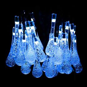 Water Drop Fairy LED Lights (Color: Blue)