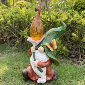 Solar Elf Statue American Luminescence (Color: Dwarf Flame Flower)