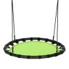 Yard Flying Saucer Round Tree Swing Kids Play Set W/Adjustable Ropes