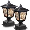 Garden & Patio Landscape Decoration Lighting Solar Post Lights 2 Pcs Set