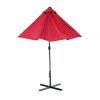 Outdoor Patio Umbrella Table Market Umbrella with Push Button Tilt and 360 Degree Rotation crank for Garden, Deck, Backyard, Pool XH