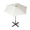 Outdoor Patio Umbrella Table Market Umbrella with Push Button Tilt and 360 Degree Rotation crank for Garden, Deck, Backyard, Pool XH