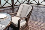 Direct Wicker Patio Wicker 7 Piece Oval Dining Set-Gray